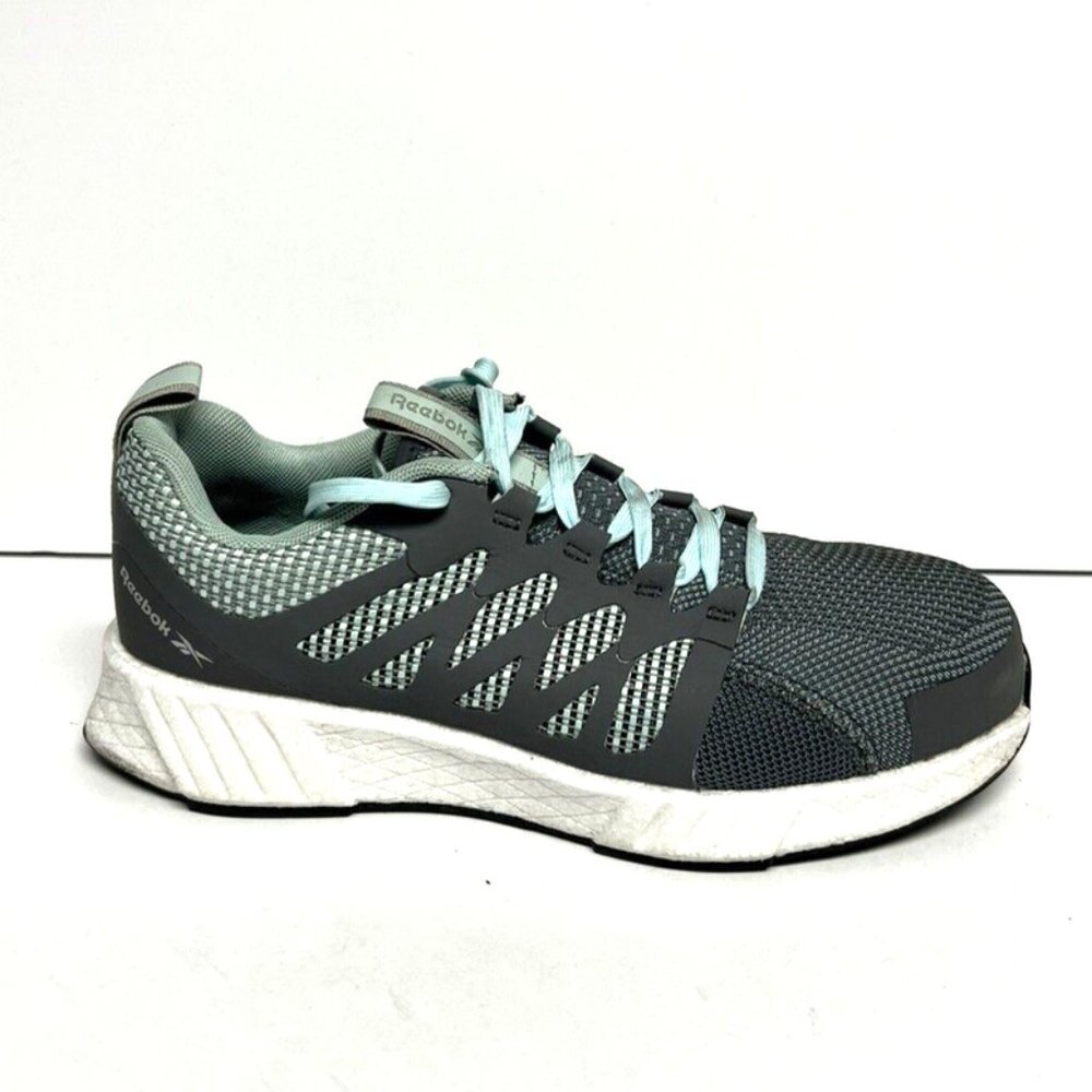 Reebok Womens Fusion Flexweave Work Sneaker Gray Size 8.5 M